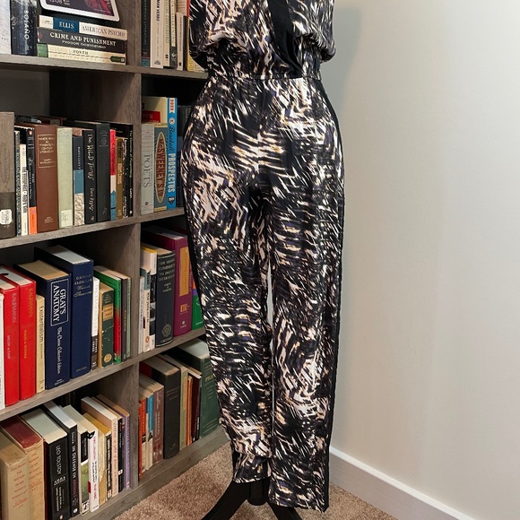 Banana Republic tie dye print racerback jumpsuit - Picture 2 of 9